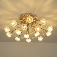 Crystal Flower Ceiling Light