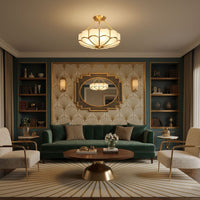 Flower Shape Glass Ceiling Light