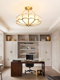 Flower Shape Glass Ceiling Light