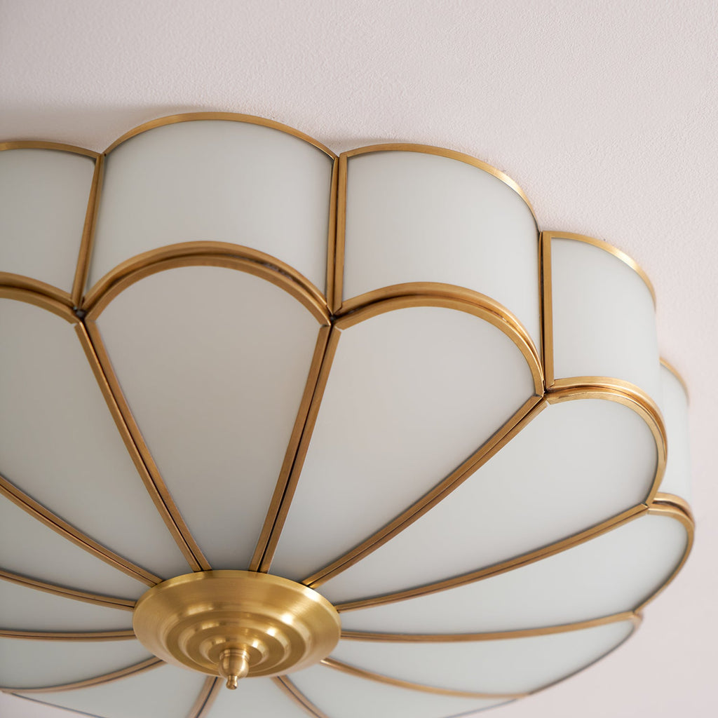 Flower Shape Glass Recessed Ceiling Light