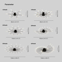 Plafonnier Feux d'Artifice Design Artistique