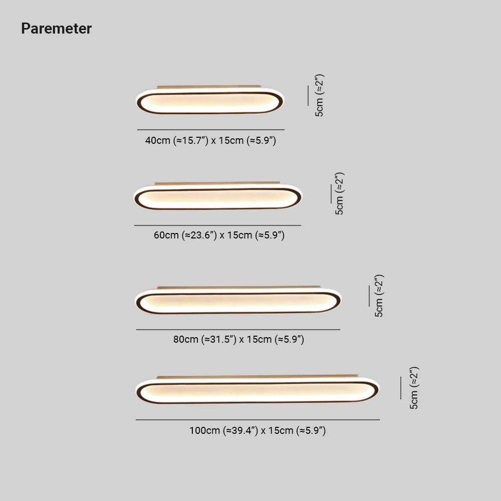 Plafonnier LED Ovale Minimaliste