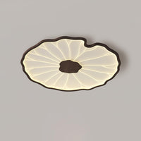 Plafonnier Feuille de Lotus en Bois