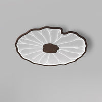 Plafonnier Feuille de Lotus en Bois