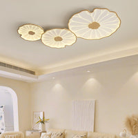 Plafonnier Feuille de Lotus en Bois