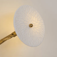 Applique Murale Pétales de Lotus en Céramique
