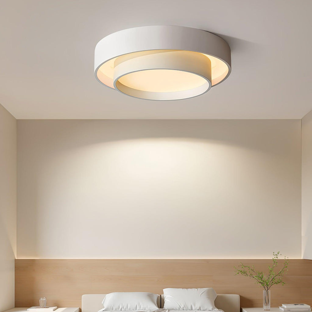 Plafonnier Cylindre Double Couche Moderne
