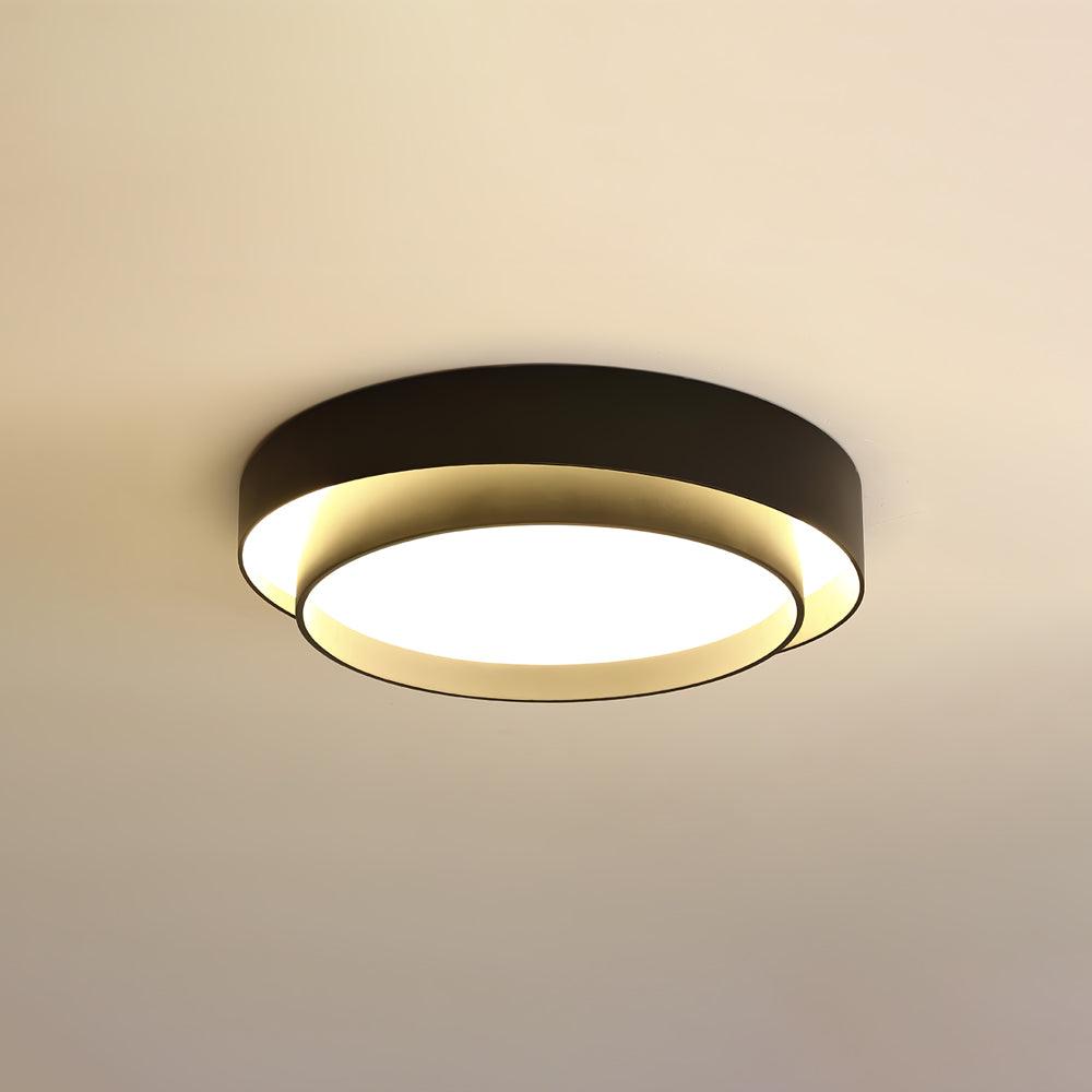 Plafonnier Cylindre Double Couche Moderne