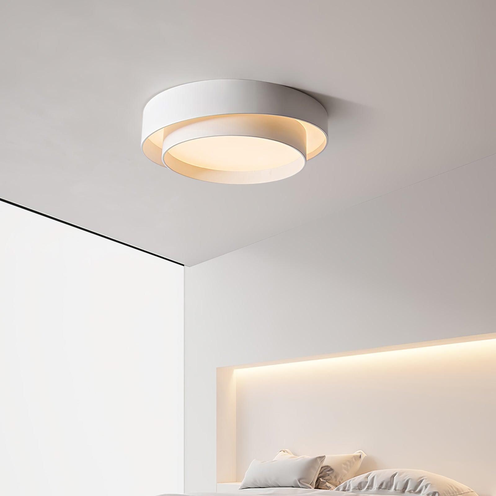 Plafonnier Cylindre Double Couche Moderne