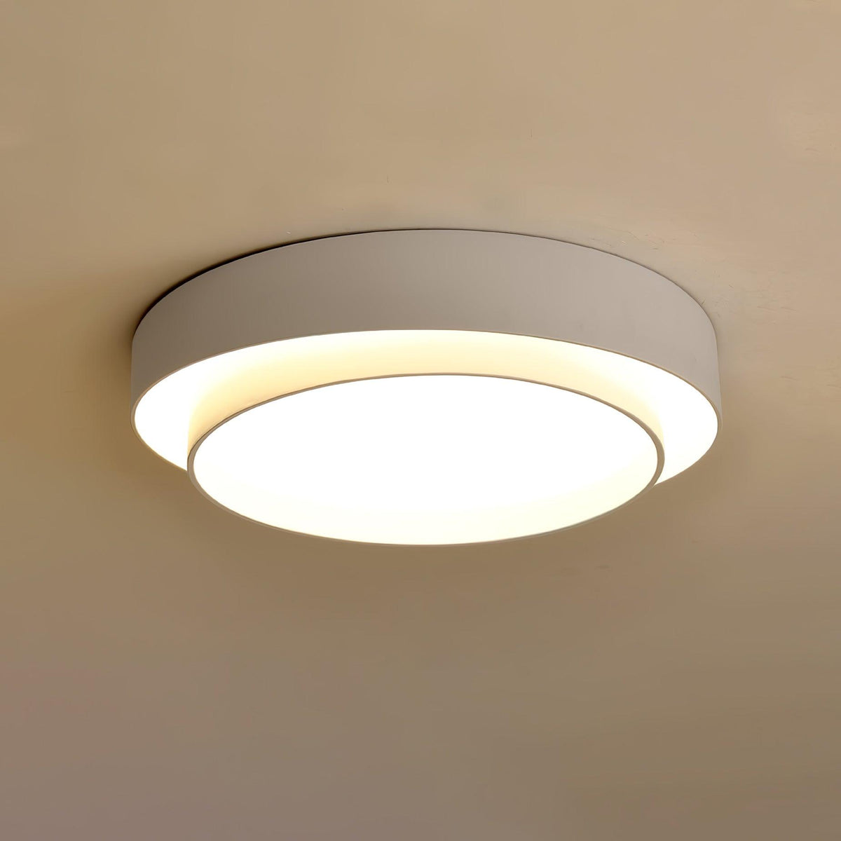 Plafonnier Cylindre Double Couche Moderne