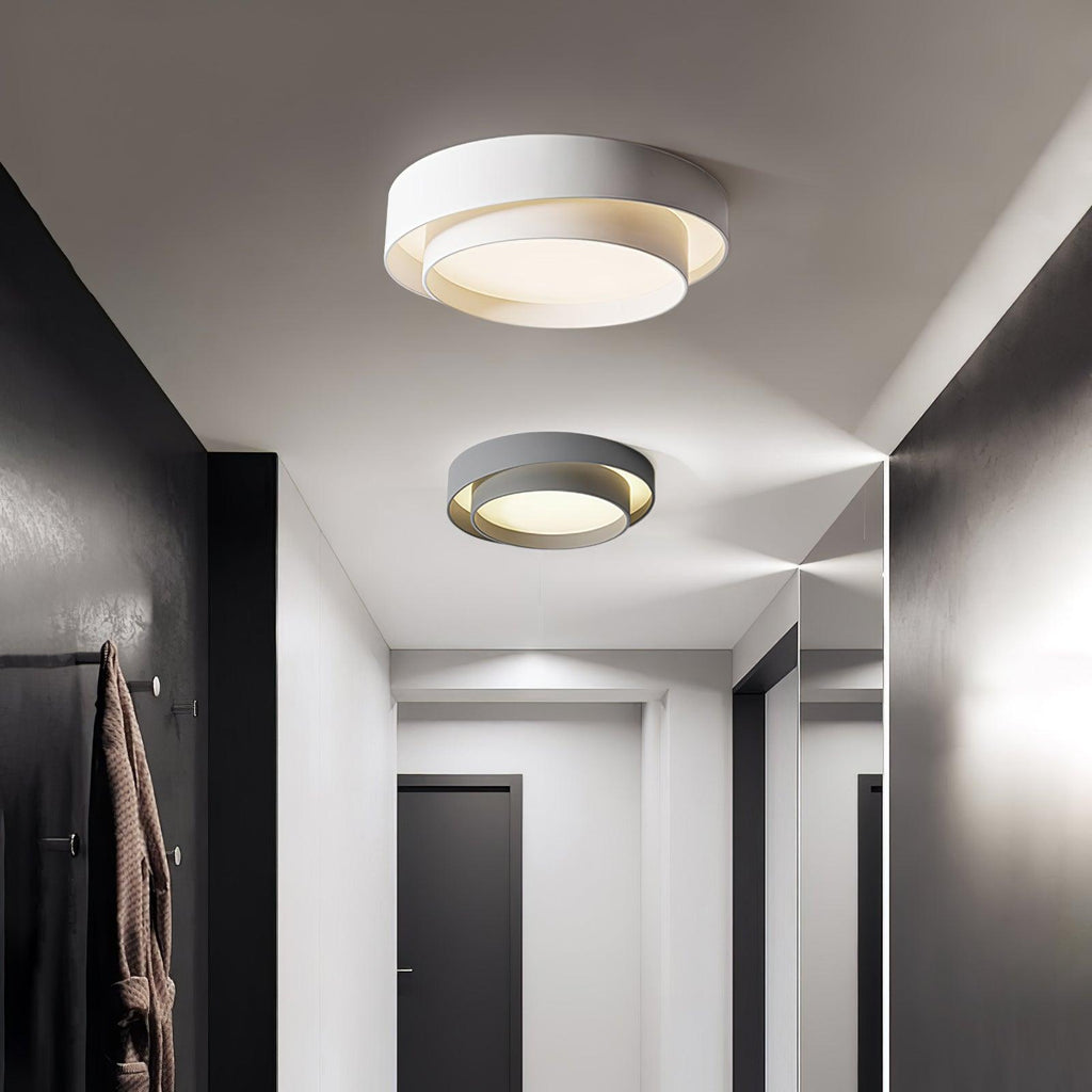Plafonnier Cylindre Double Couche Moderne