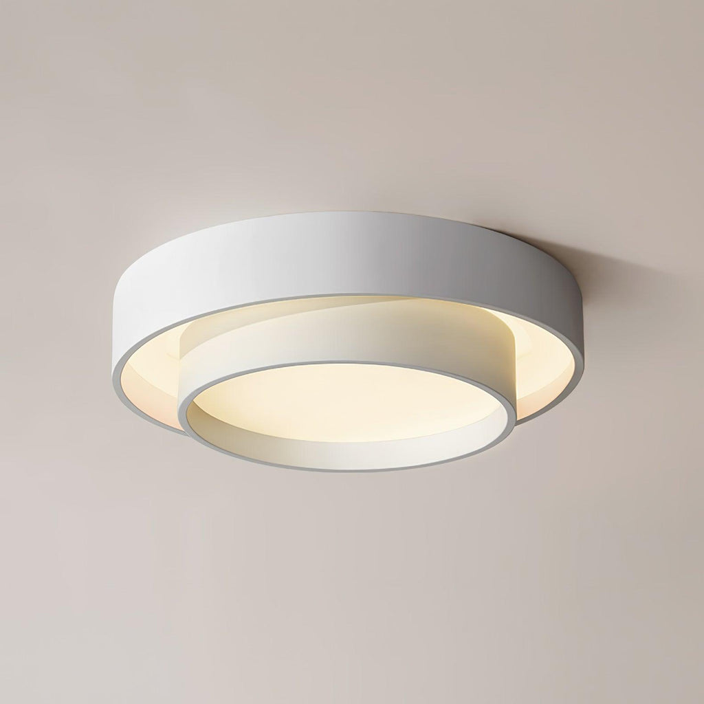 Plafonnier Cylindre Double Couche Moderne