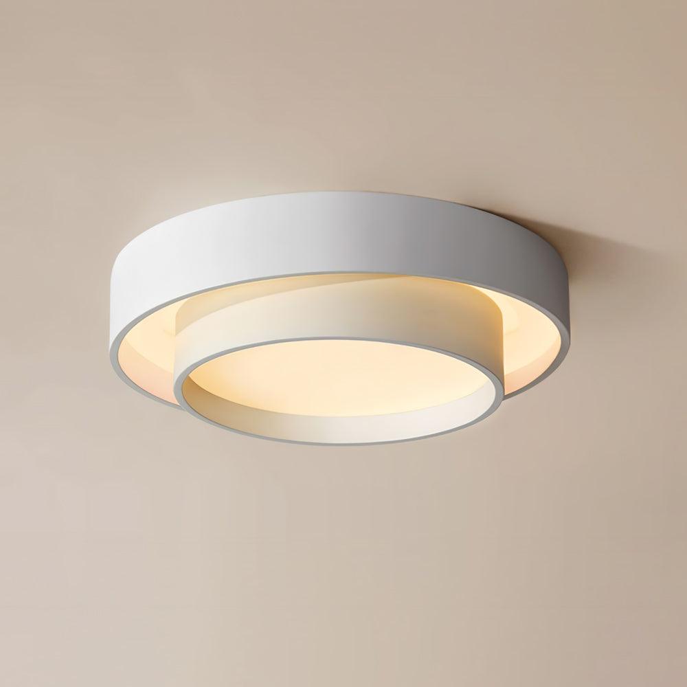 Plafonnier Cylindre Double Couche Moderne