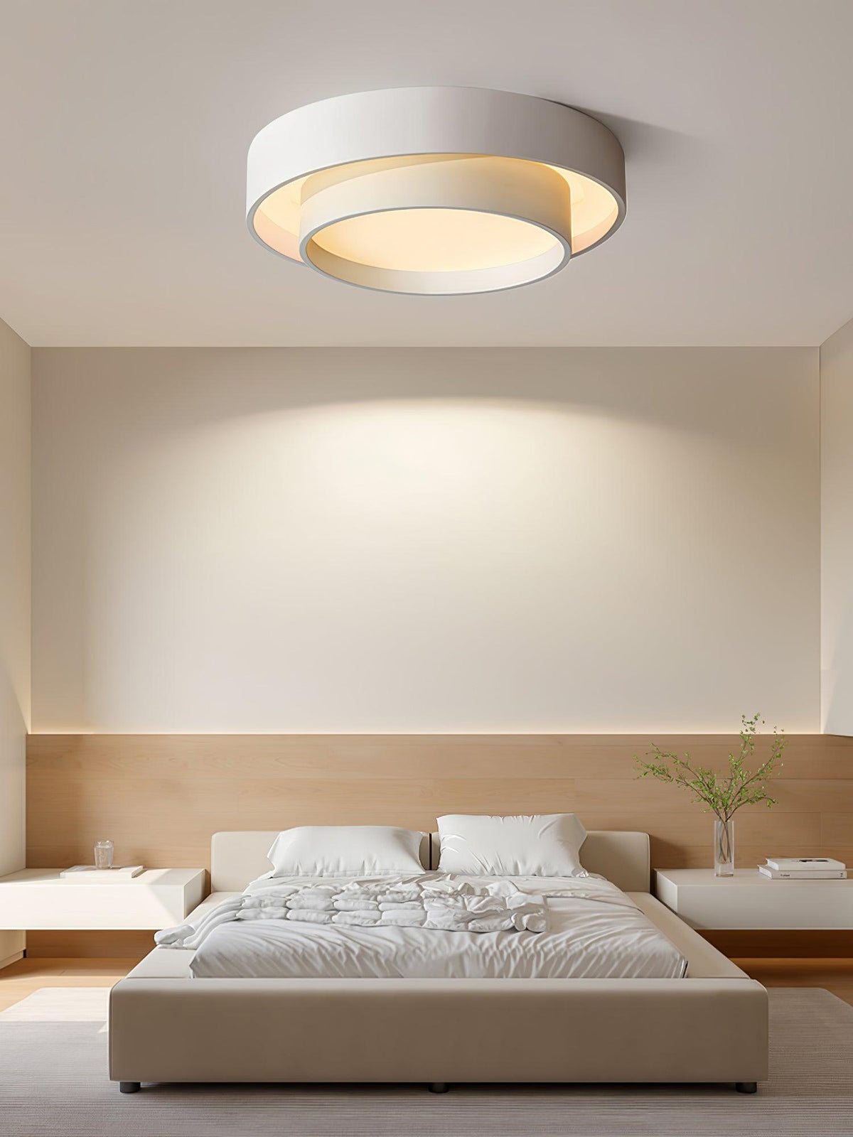 Plafonnier Cylindre Double Couche Moderne