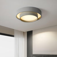 Plafonnier Cylindre Double Couche Moderne