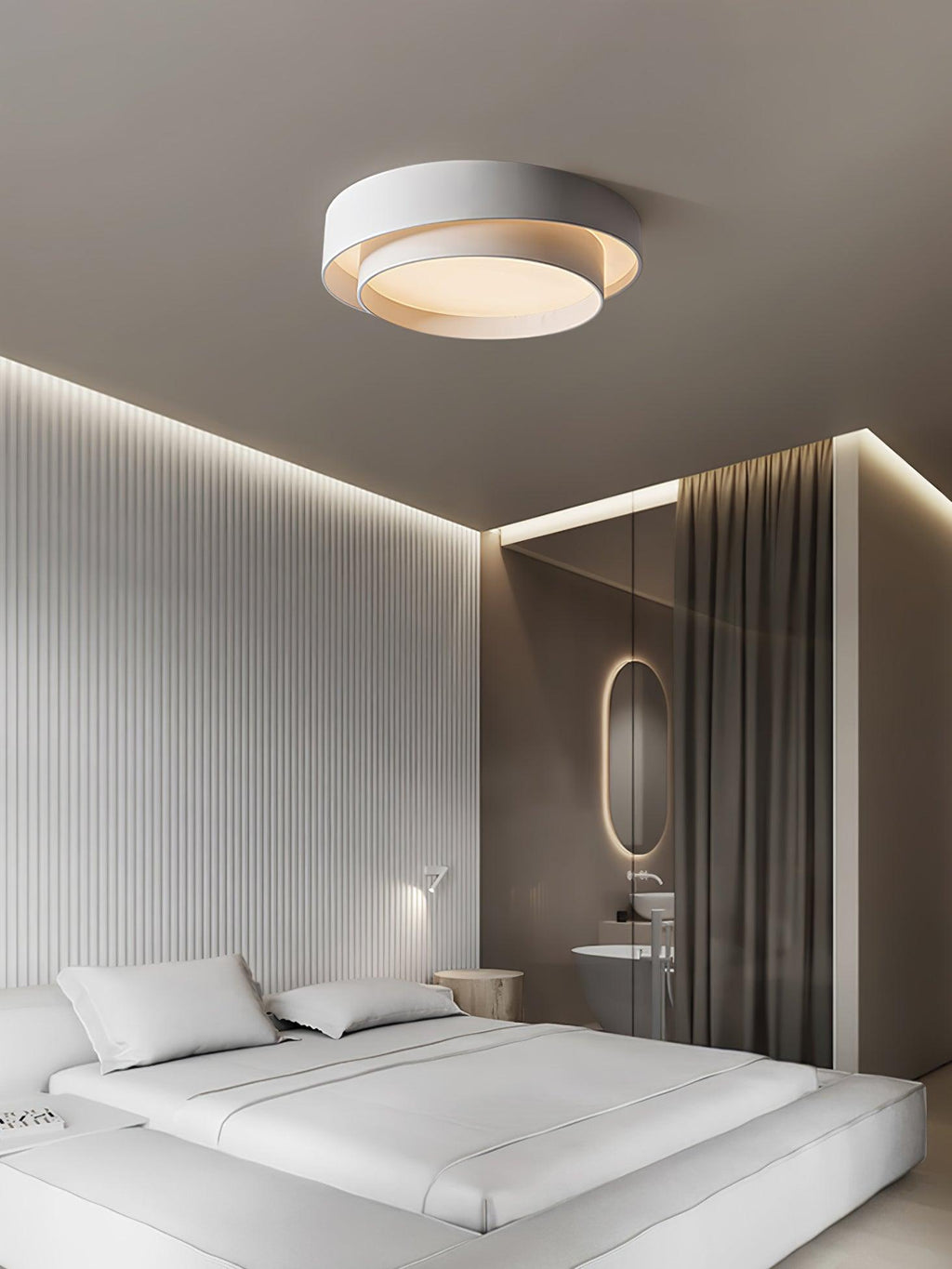 Plafonnier Cylindre Double Couche Moderne
