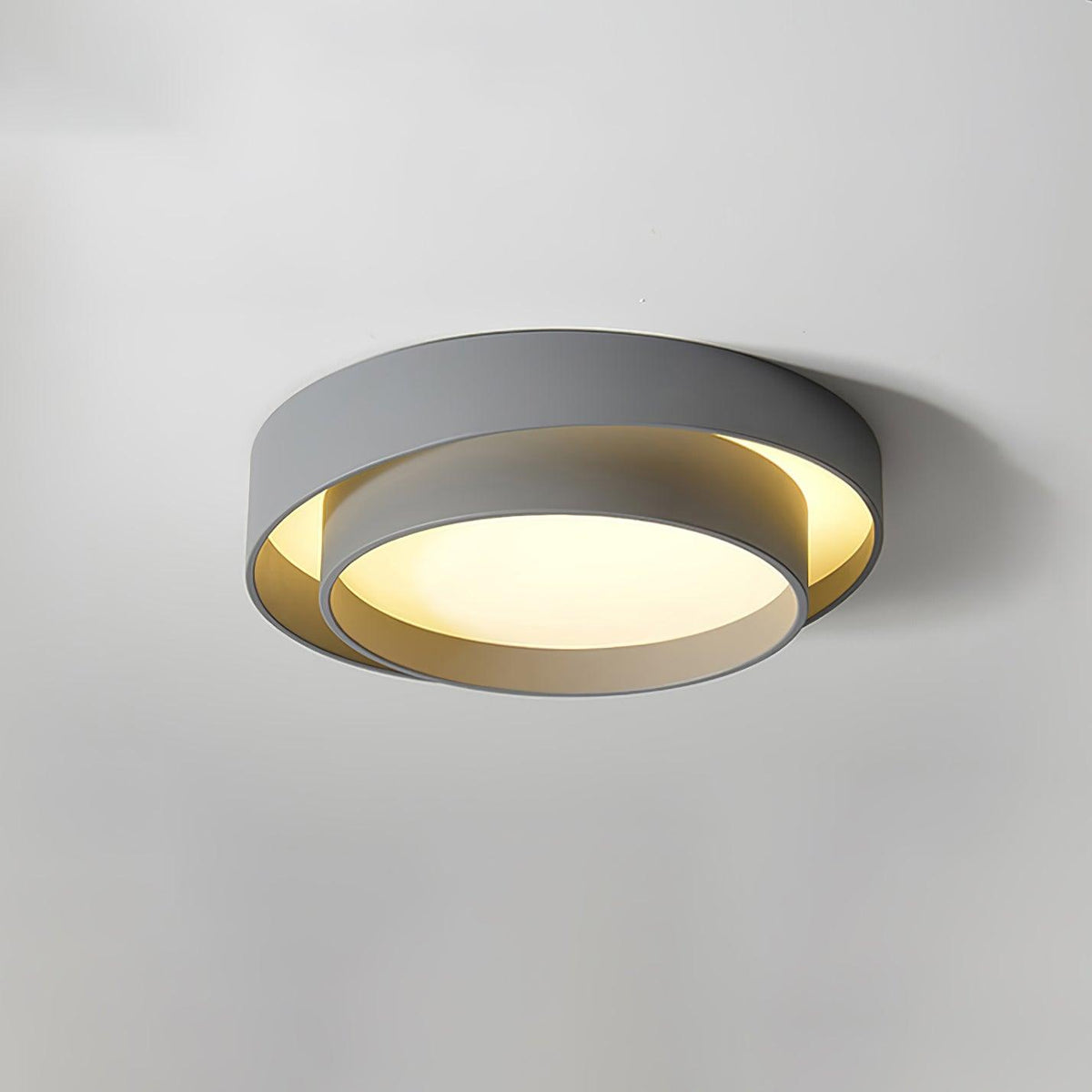 Plafonnier Cylindre Double Couche Moderne