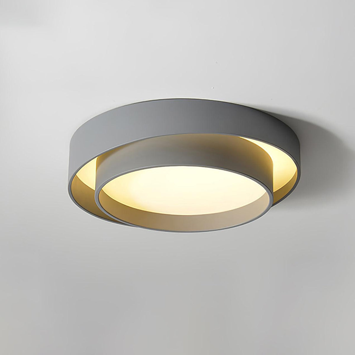 Plafonnier Cylindre Double Couche Moderne