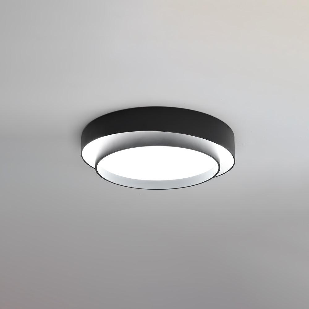 Plafonnier Cylindre Double Couche Moderne
