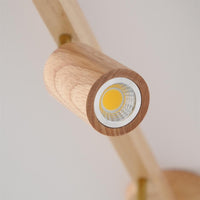 Plafonnier Spot Orientable en Bois