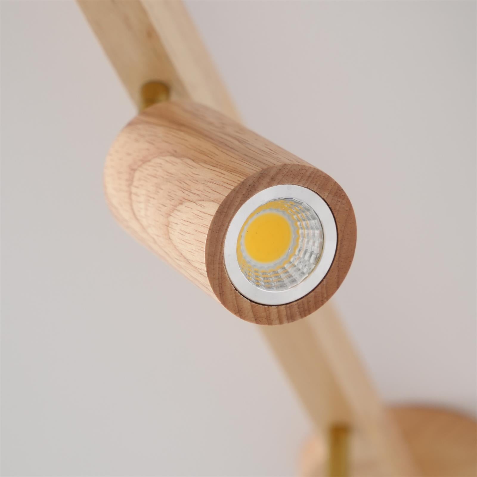 Plafonnier Spot Orientable en Bois