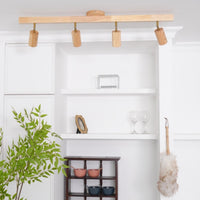 Plafonnier Spot Orientable en Bois