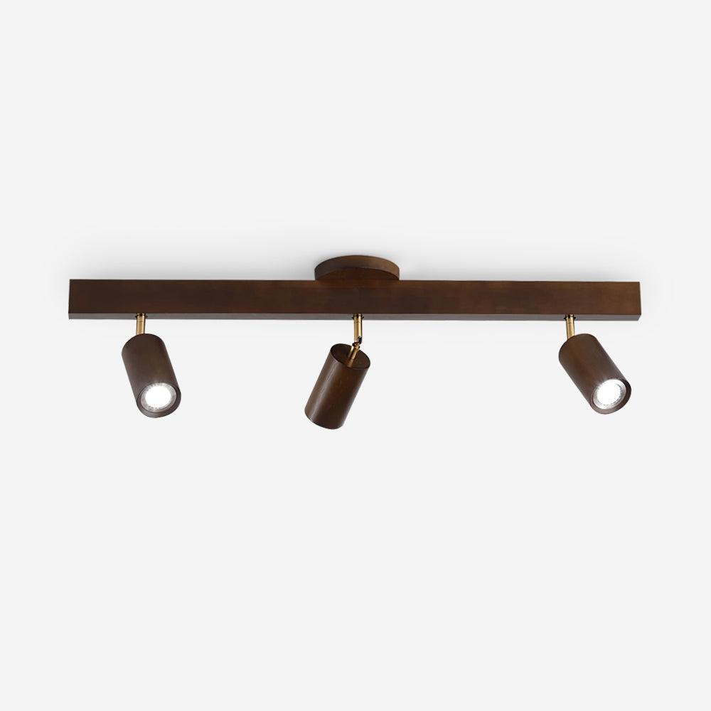 Plafonnier Spot Orientable en Bois