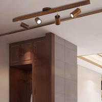 Plafonnier Spot Orientable en Bois