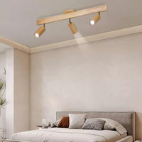 Plafonnier Spot Orientable en Bois
