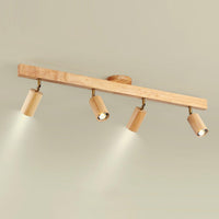 Plafonnier Spot Orientable en Bois