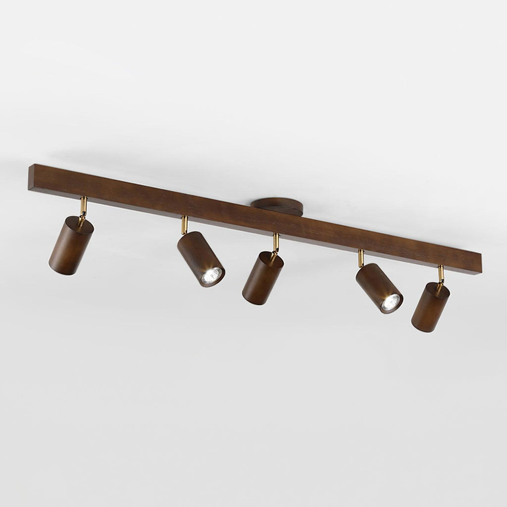 Plafonnier Spot Orientable en Bois