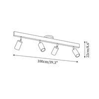 Plafonnier Spot Orientable en Bois