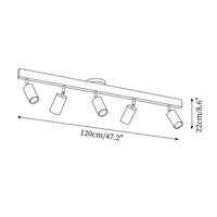 Plafonnier Spot Orientable en Bois