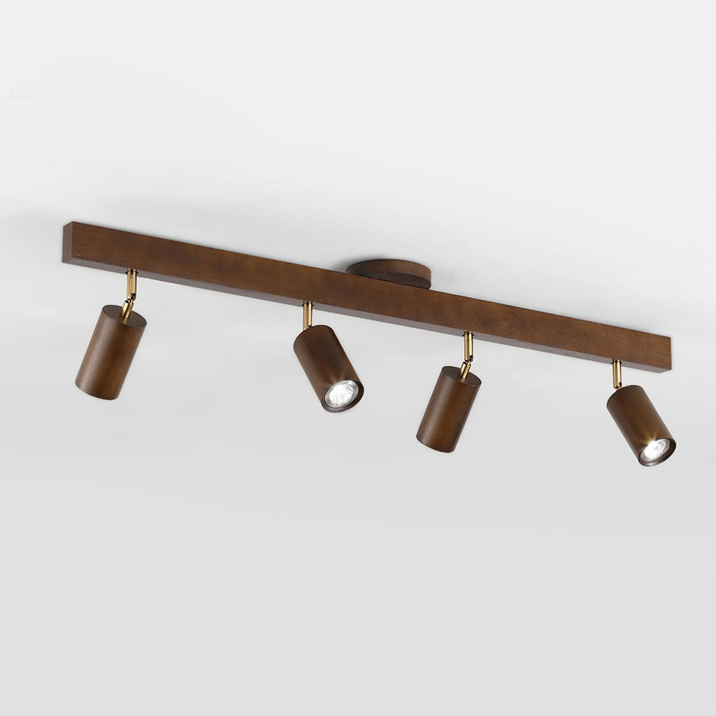Plafonnier Spot Orientable en Bois