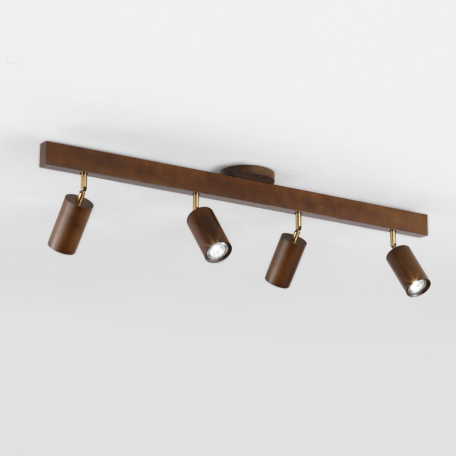 Plafonnier Spot Orientable en Bois
