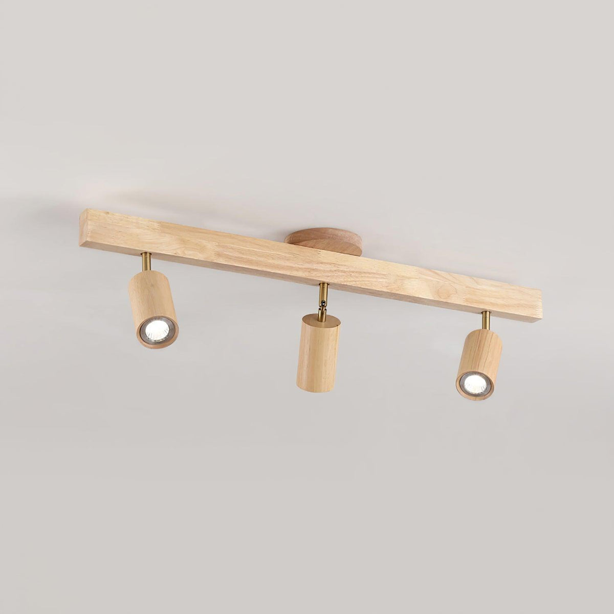 Plafonnier Spot Orientable en Bois