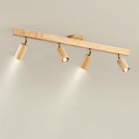 Plafonnier Spot Orientable en Bois