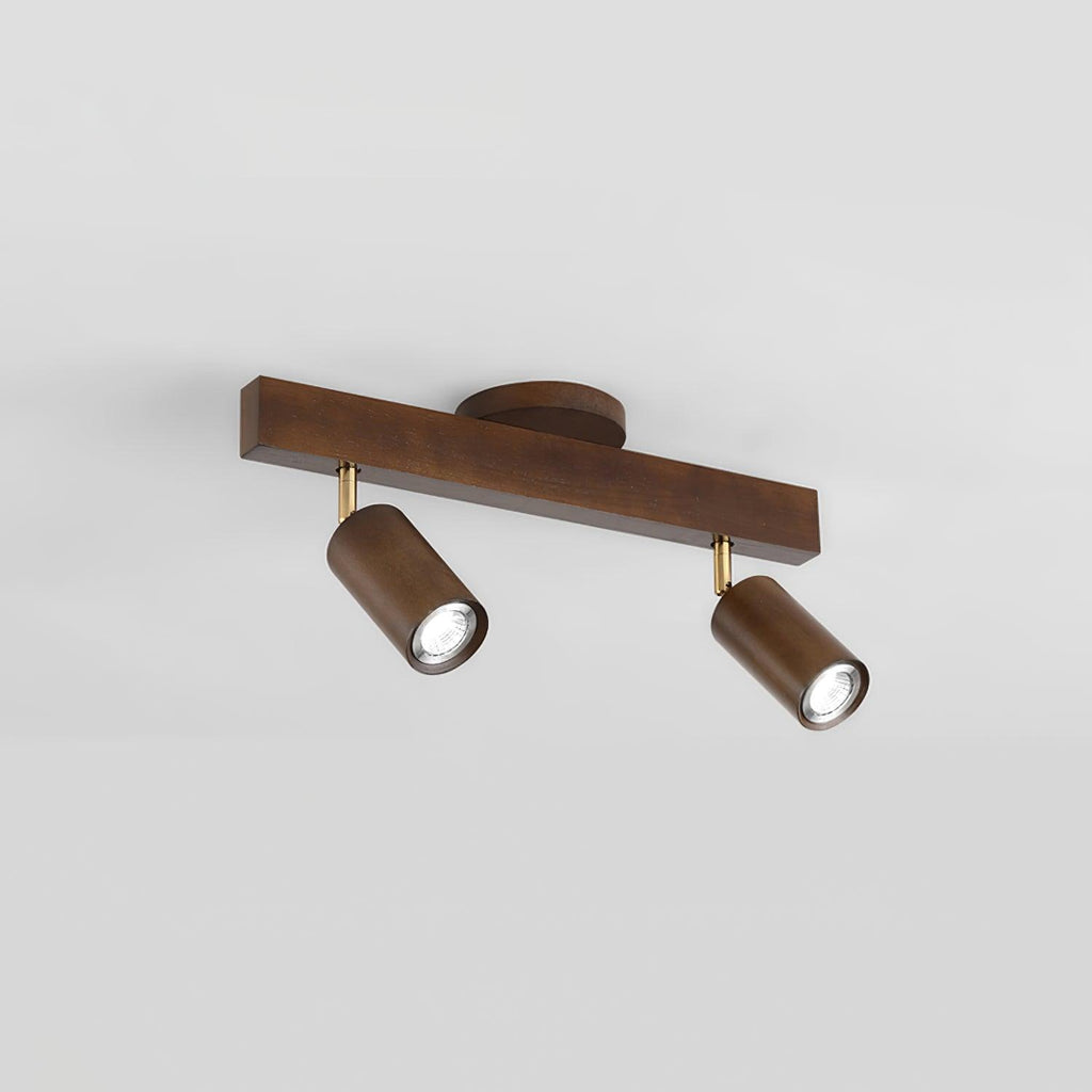 Plafonnier Spot Orientable en Bois