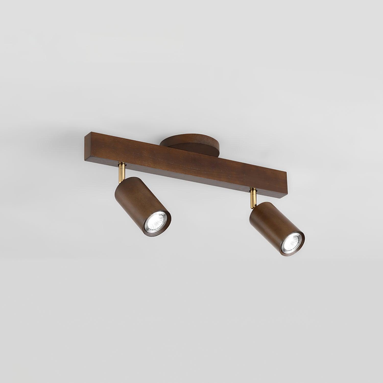 Plafonnier Spot Orientable en Bois