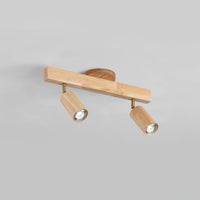 Plafonnier Spot Orientable en Bois