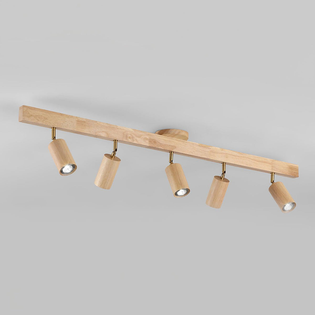 Plafonnier Spot Orientable en Bois