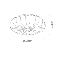 Plafonnier en Tissu Plissé Forme Lotus
