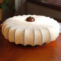 Plafonnier en Tissu Plissé Forme Lotus