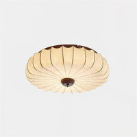 Plafonnier en Tissu Plissé Forme Lotus