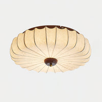 Plafonnier en Tissu Plissé Forme Lotus