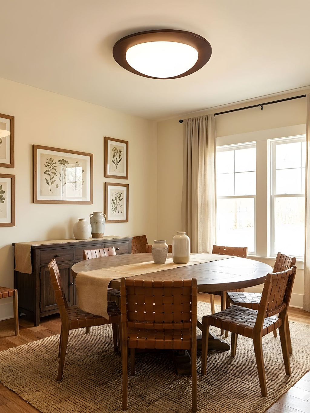Pebble Wooden Ceiling Light