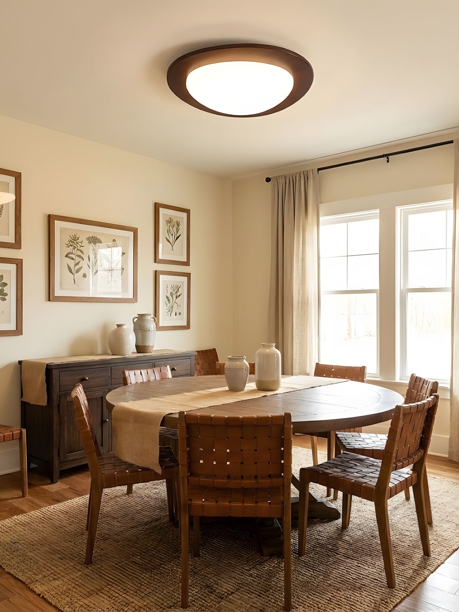Pebble Wooden Ceiling Light