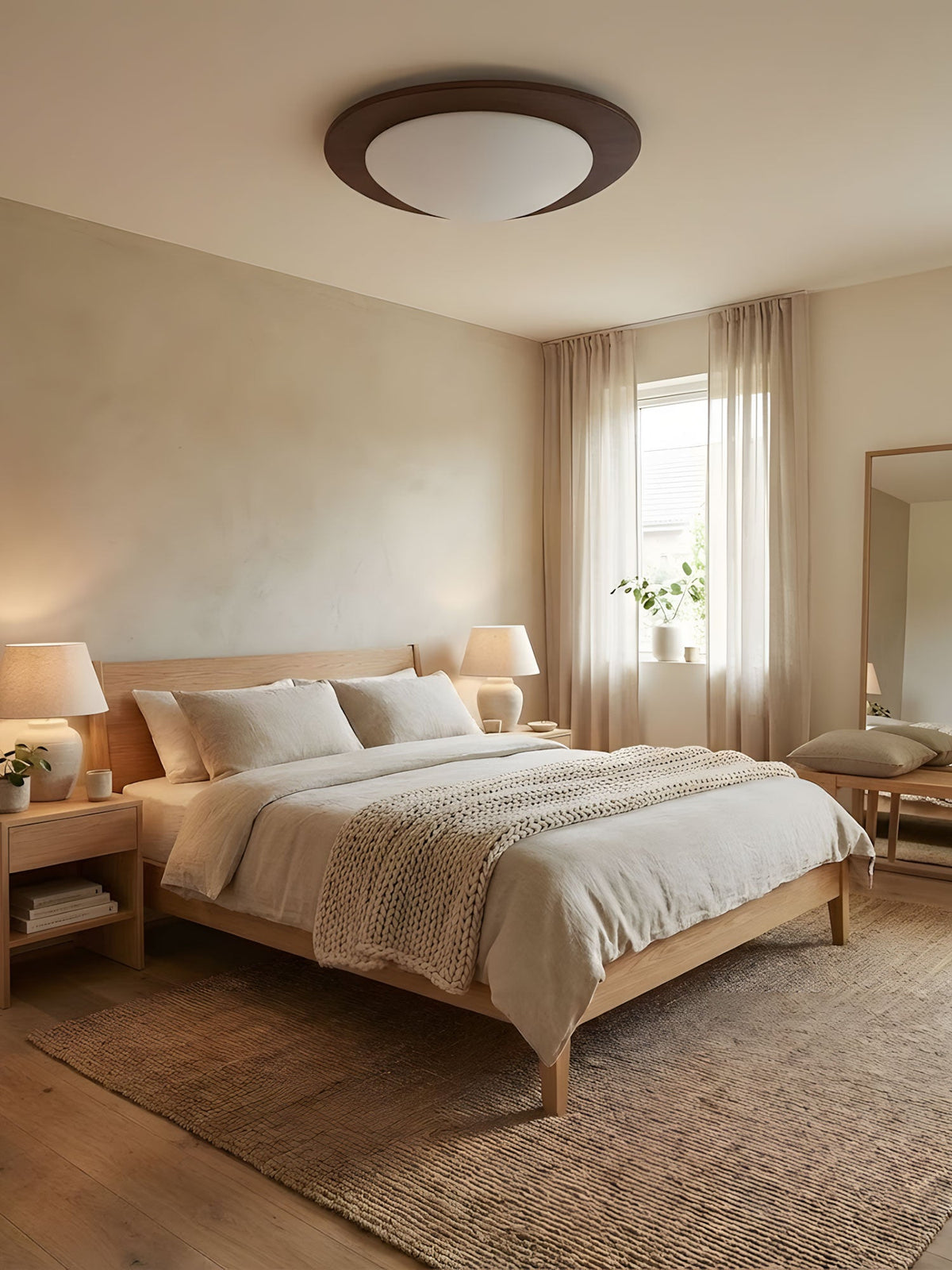Pebble Wooden Ceiling Light