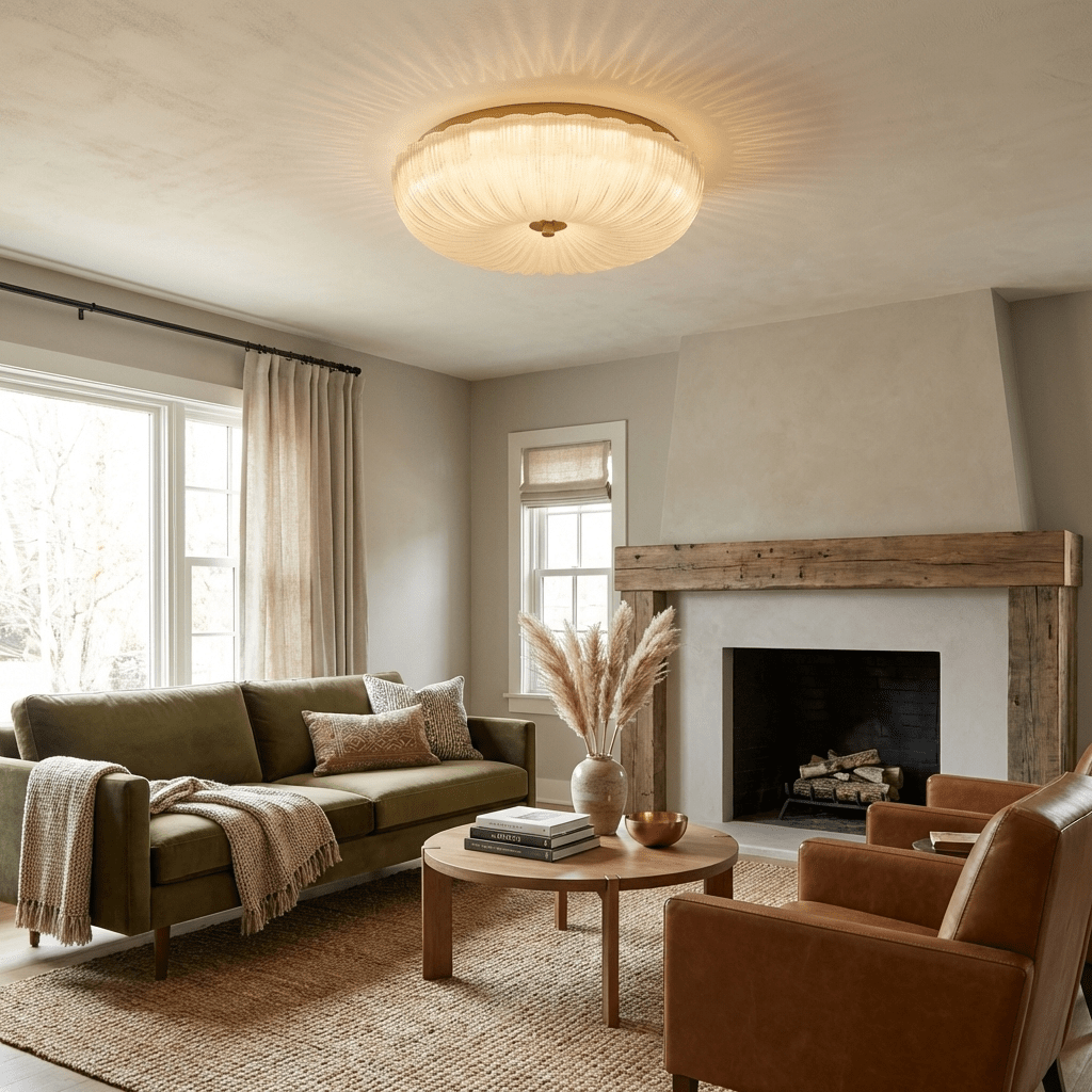 Ripple Glass Ceiling Light