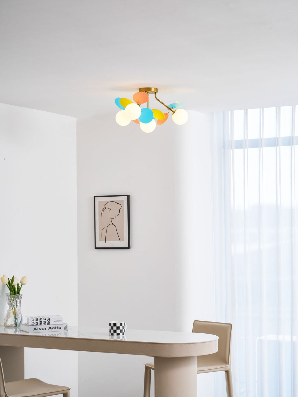 Round Macaron Ceiling Lamp